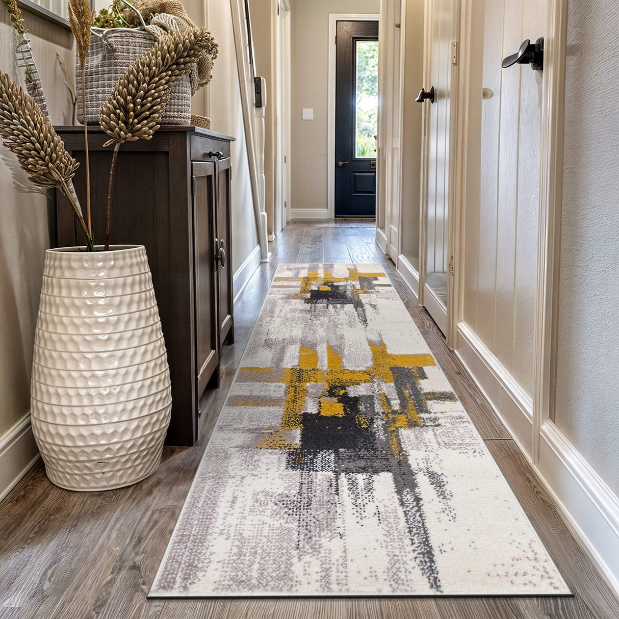World Rug Gallery Distressed Abstract Area Rug