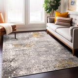 World Rug Gallery Prague Distressed Abstract Area Rug