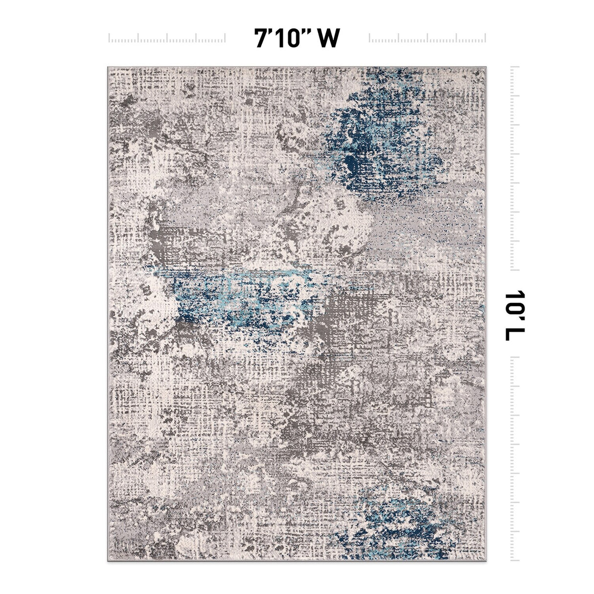 World Rug Gallery Prague Distressed Abstract Area Rug