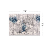 World Rug Gallery Prague Distressed Abstract Area Rug