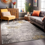 World Rug Gallery Prague Distressed Abstract Area Rug
