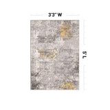 World Rug Gallery Prague Distressed Abstract Area Rug