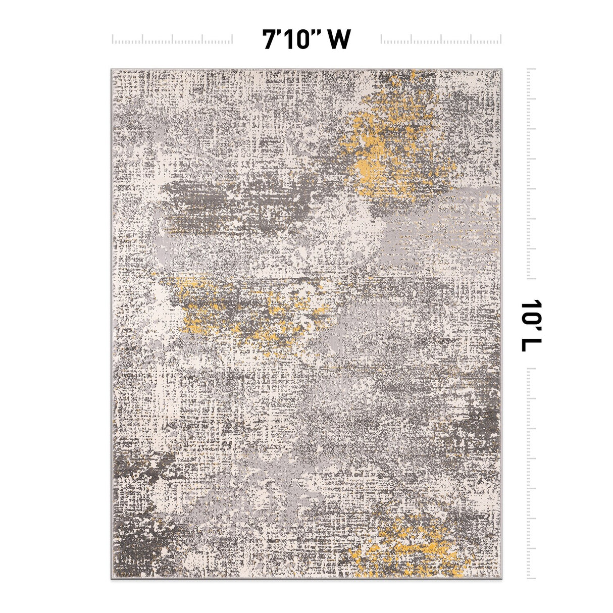 World Rug Gallery Prague Distressed Abstract Area Rug