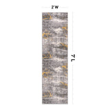 World Rug Gallery Prague Distressed Abstract Area Rug