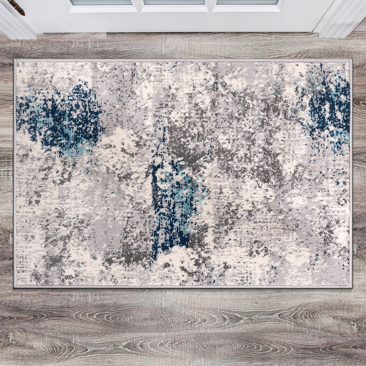 World Rug Gallery Prague Distressed Abstract Area Rug