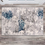 World Rug Gallery Prague Distressed Abstract Area Rug