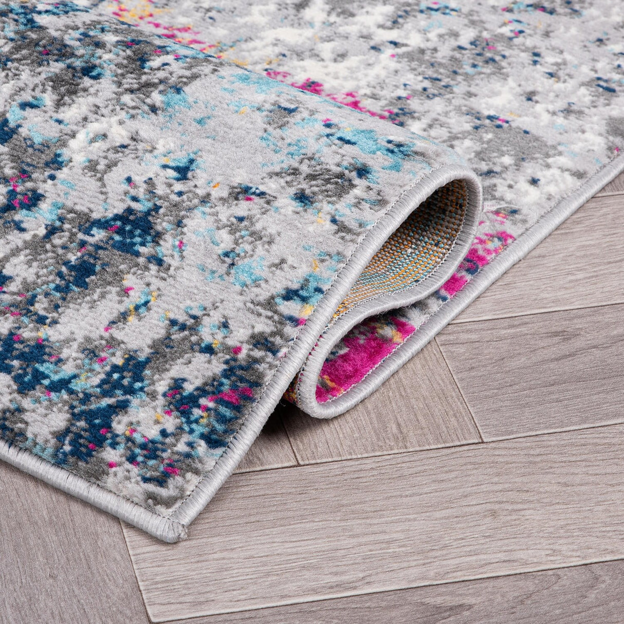 World Rug Gallery Prague Distressed Abstract Area Rug