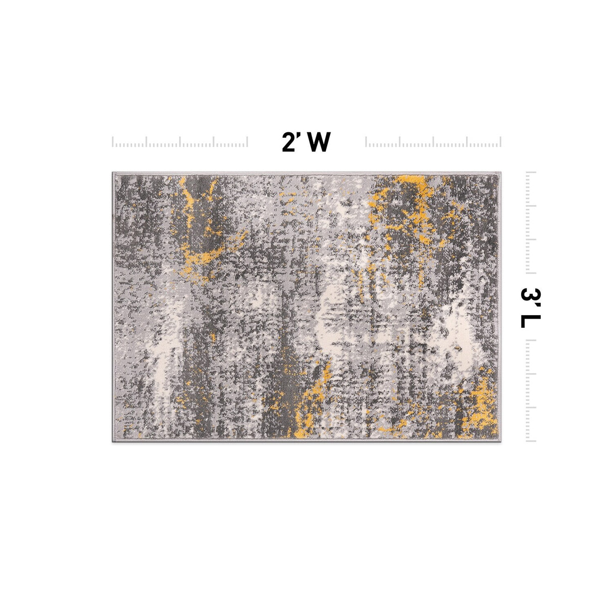 World Rug Gallery Prague Distressed Abstract Area Rug