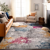 World Rug Gallery Prague Distressed Abstract Area Rug