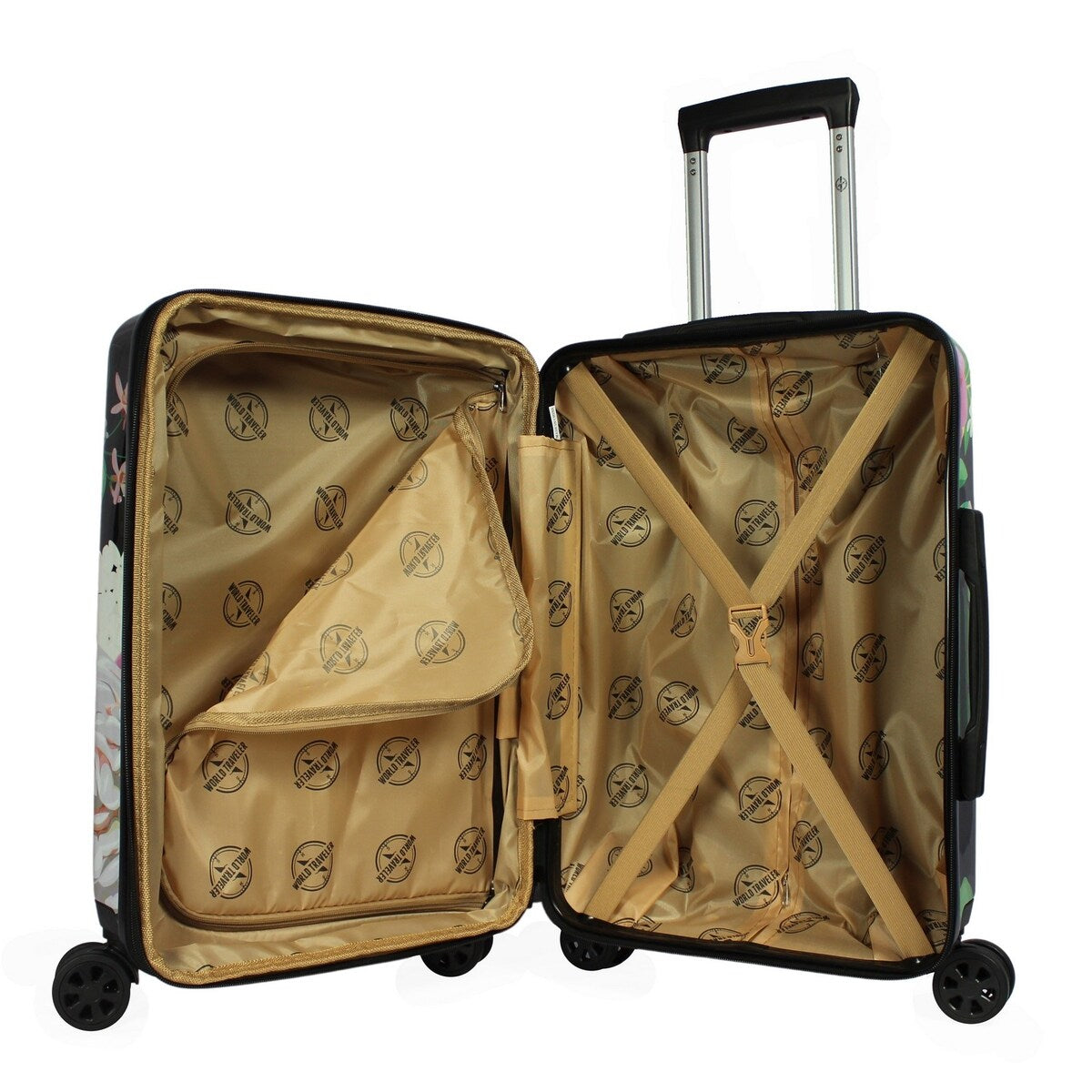 World Traveler Hardside 2-Piece Carry-On Spinner Luggage Set