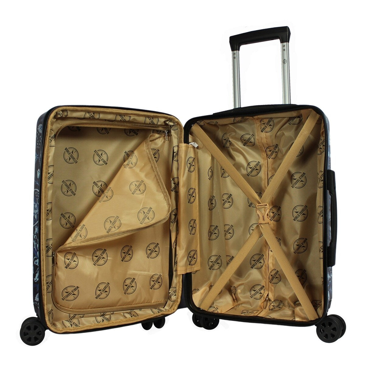 World Traveler Hardside 2-Piece Carry-On Spinner Luggage Set