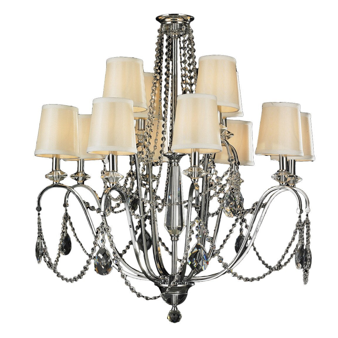 Worldwide W83156C35 12 Light Chandelier Innsbruck Polished Chrome - One Size