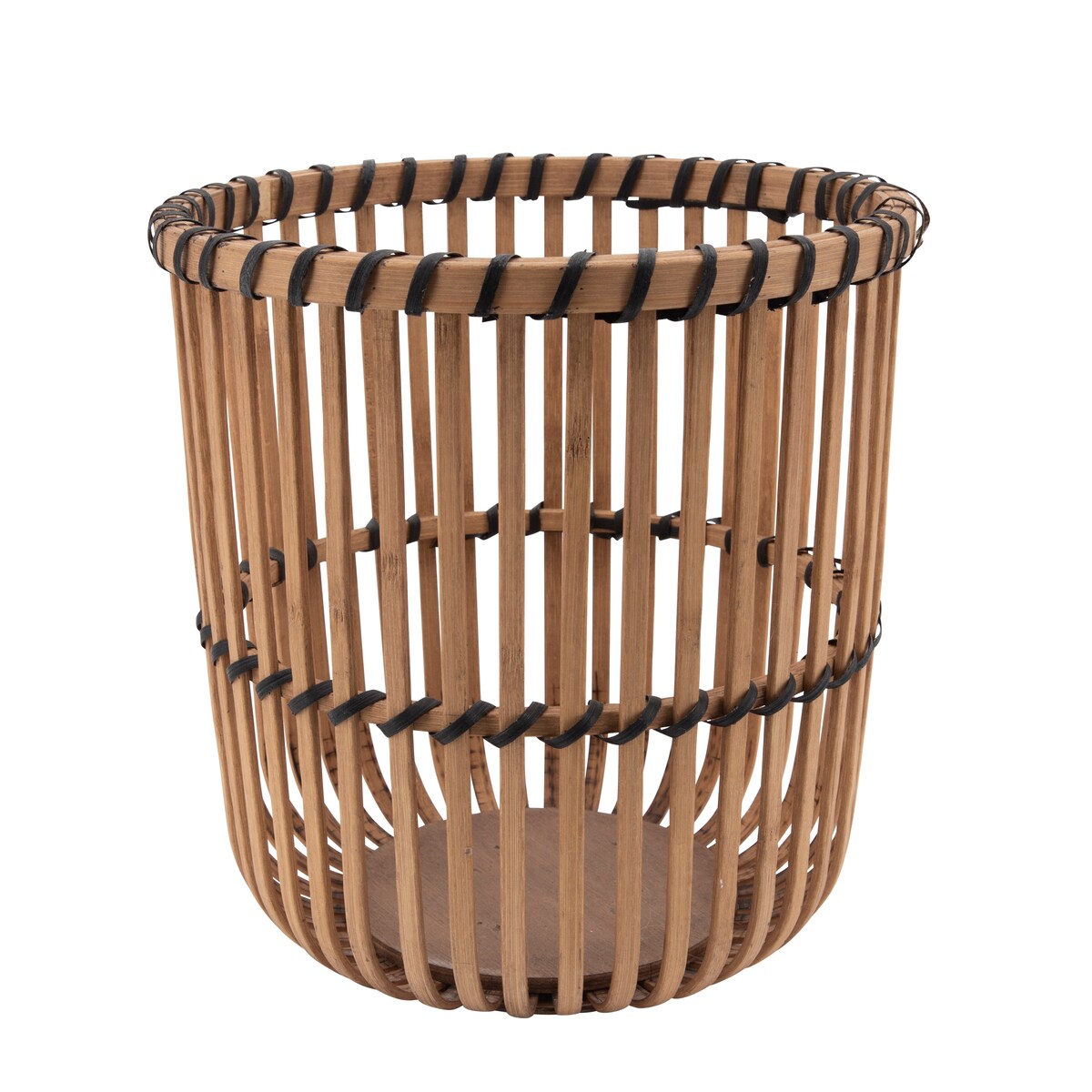 Woven 10" Trash Basket, Natural 10.88"H - 10.25" x 10.25" x 10.88"