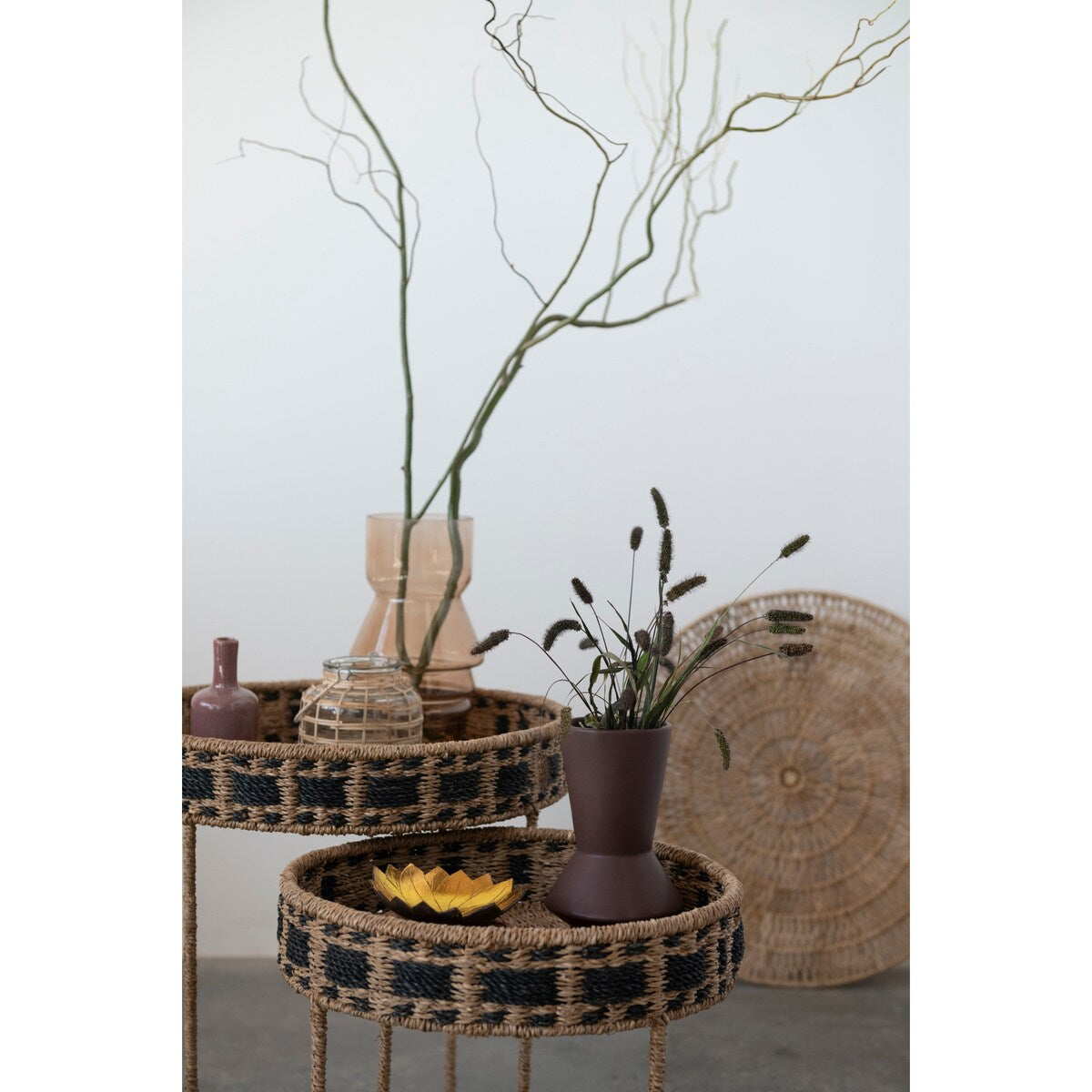 Woven Banana Bark Wall Décor, Set of 3