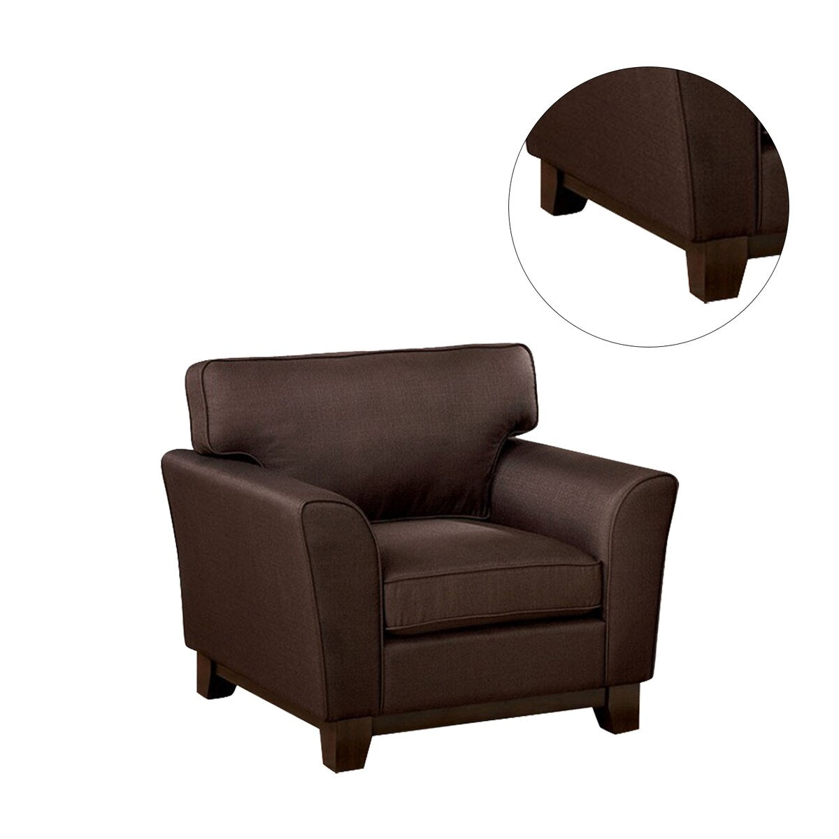 Woven Chenille Padded Chair