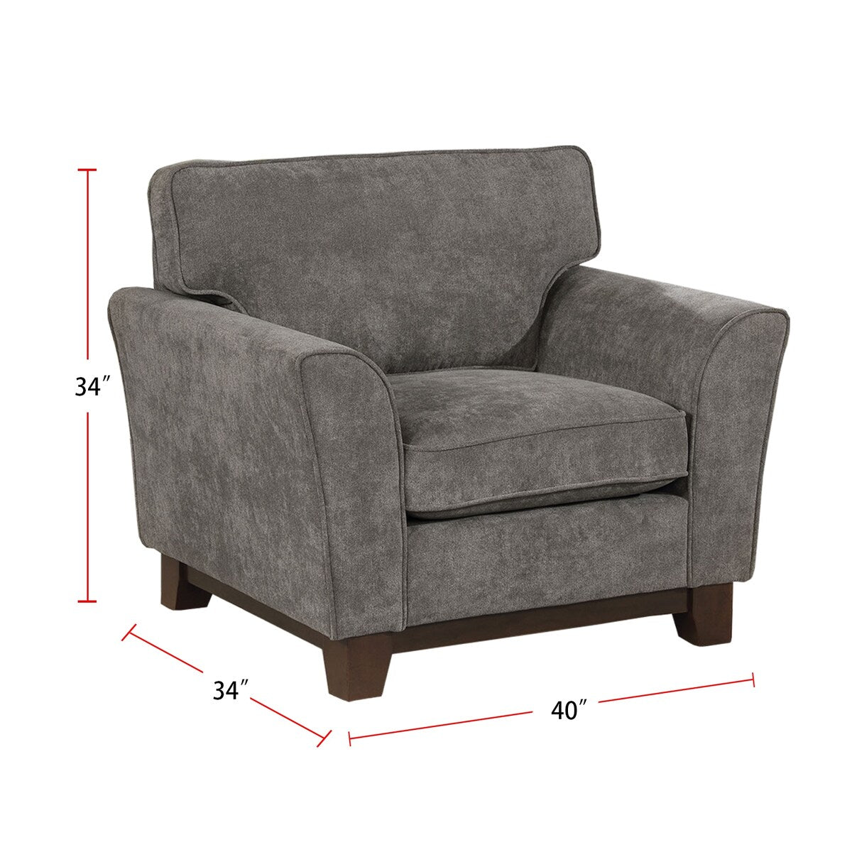 Woven Chenille Padded Chair