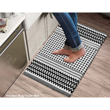 Woven Cotton Anti Fatigue Cushioned Kitchen | Doormat | Bathroom 18" x 30" Mats With Foam Backing Anti Slip - 18''x30''