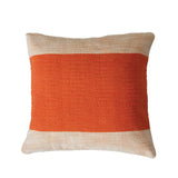 Woven Cotton Pillow with Stripe