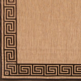 Woven Newbury Indoor/Outdoor Geo Border Area Rug - 5' x 7'6"/Surplus