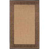 Woven Newbury Indoor/Outdoor Geo Border Area Rug - 5' x 7'6"/Surplus