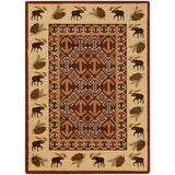 Woven Southwestern Cabin Natural Area Rug - 5'3" x 7'3"