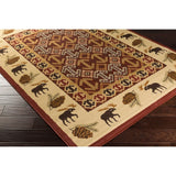 Woven Southwestern Cabin Natural Area Rug - 5'3" x 7'3"