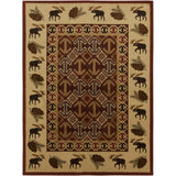 Woven Southwestern Cabin Natural Area Rug - 5'3" x 7'3"