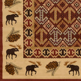 Woven Southwestern Cabin Natural Area Rug - 5'3" x 7'3"