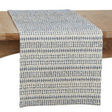 Woven Table Runner With Line Design - 16"x72"