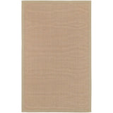 Woven Town Chocolate Sisal with Cotton Border Area Rug