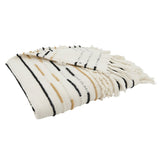 Woven Warmth Corded Fringe Throw Blanket