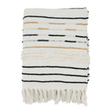 Woven Warmth Corded Fringe Throw Blanket