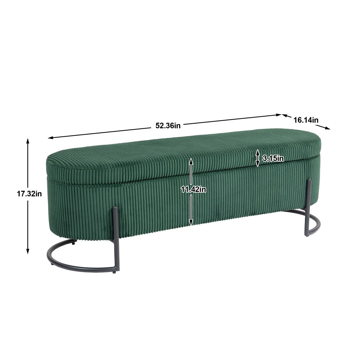 Woven storage Bench with safety hinges, End Bench for Living Room & Bedroom
