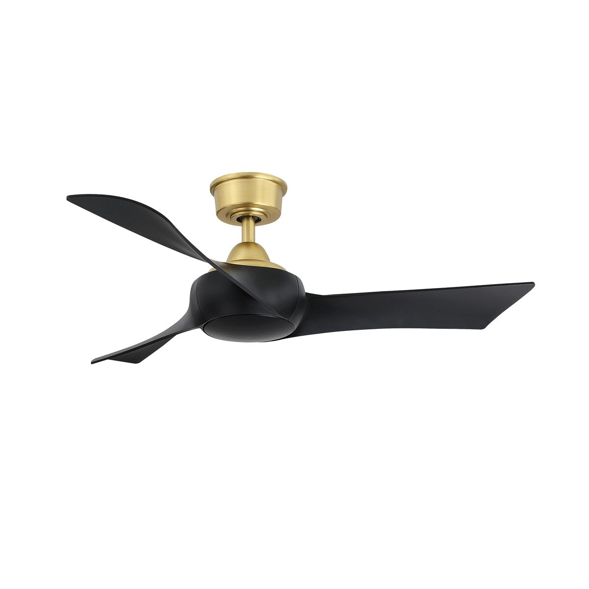 Wrap Custom Indoor/Outdoor Ceiling Fan Motor - Brushed Satin Brass - Brushed Satin Brass