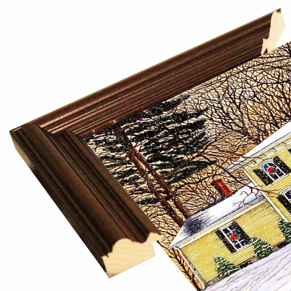 Wreaths In The Window, Hamburg Ny-THEWIN90592 Print 5.25"x7" by Thelma Winter