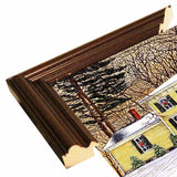 Wreaths In The Window, Hamburg Ny-THEWIN90592 Print 5.25"x7" by Thelma Winter
