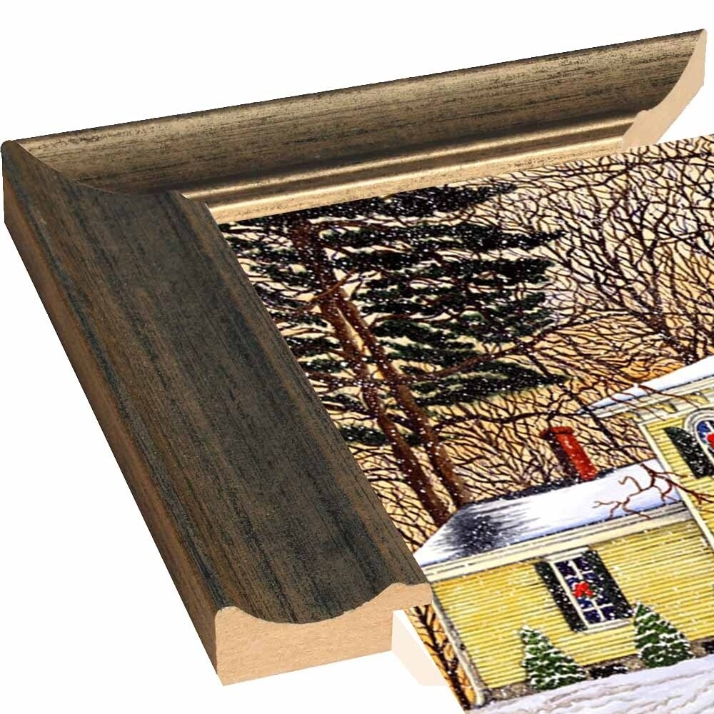 Wreaths In The Window, Hamburg Ny-THEWIN90592 Print 5.25"x7" by Thelma Winter
