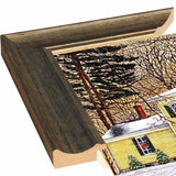 Wreaths In The Window, Hamburg Ny-THEWIN90592 Print 5.25"x7" by Thelma Winter