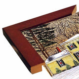 Wreaths In The Window, Hamburg Ny-THEWIN90592 Print 5.25"x7" by Thelma Winter