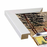 Wreaths In The Window, Hamburg Ny-THEWIN90592 Print 5.25"x7" by Thelma Winter