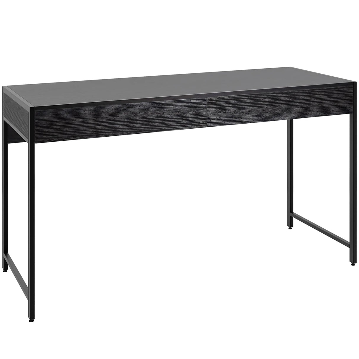 Writing Desk with 2 Drawers Computer Wooden Desk Spacious Workstation