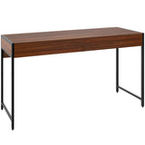 Writing Desk with 2 Drawers Computer Wooden Desk Spacious Workstation