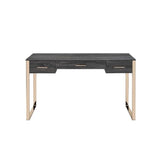 Writing Desk, Champagne Gold & Black Finish