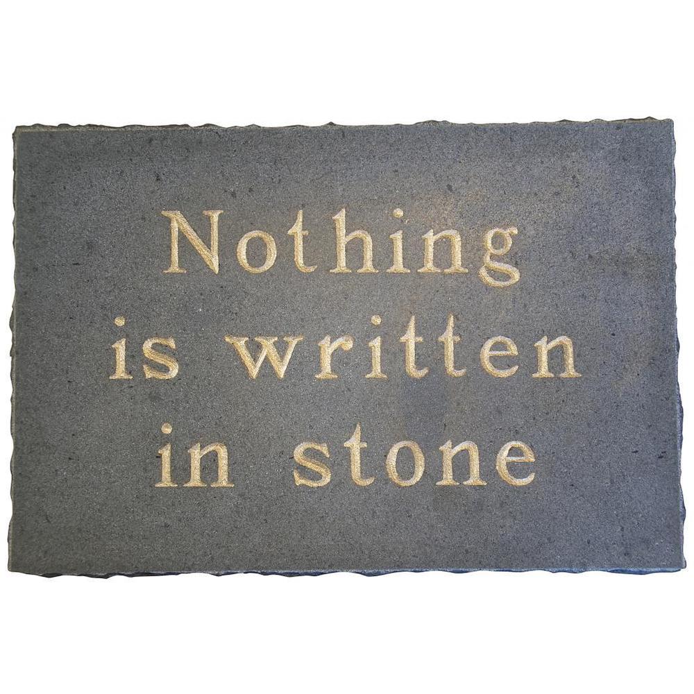 'Written in Stone' Stone Wall Plaque