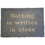 'Written in Stone' Stone Wall Plaque