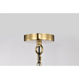 Wyatt 24 Inch Clear Glass Chandelier 5 Light - N/A