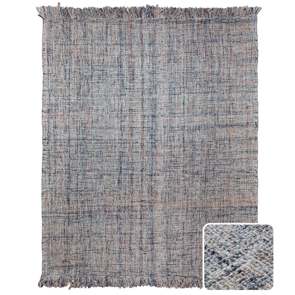 Wyndenhall Tinsley 8 x 10 Area Rug Contemporary in Cream and Beige - 8 ft x 10 ft 96"d x 120"w x 0.4" h
