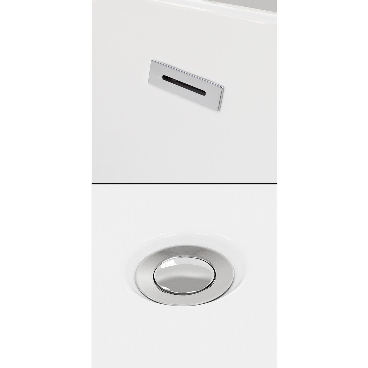 Wyndham Collection Juliette 67-inch White Freestanding Soaking Bathtub