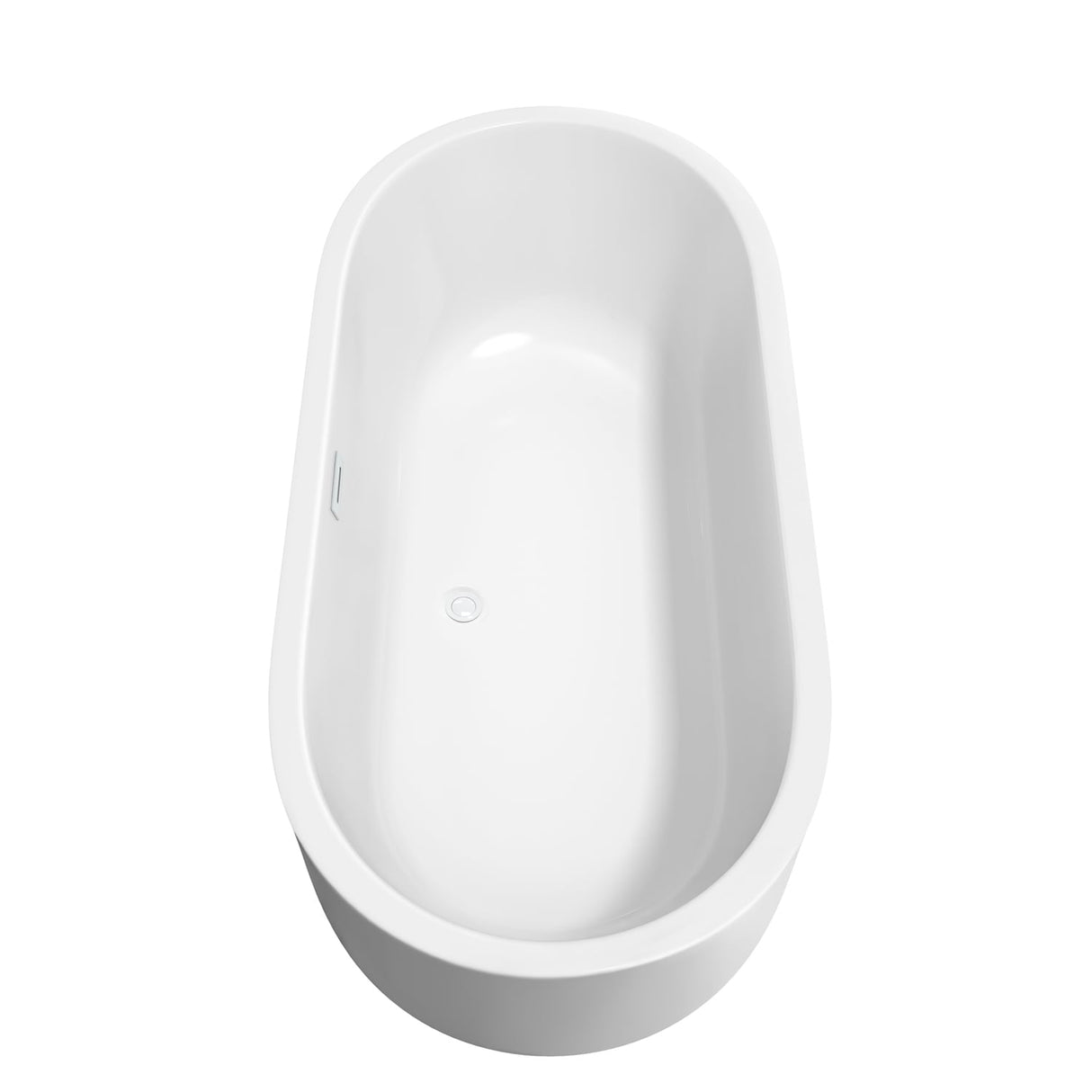 Wyndham Collection Juliette 67-inch White Freestanding Soaking Bathtub