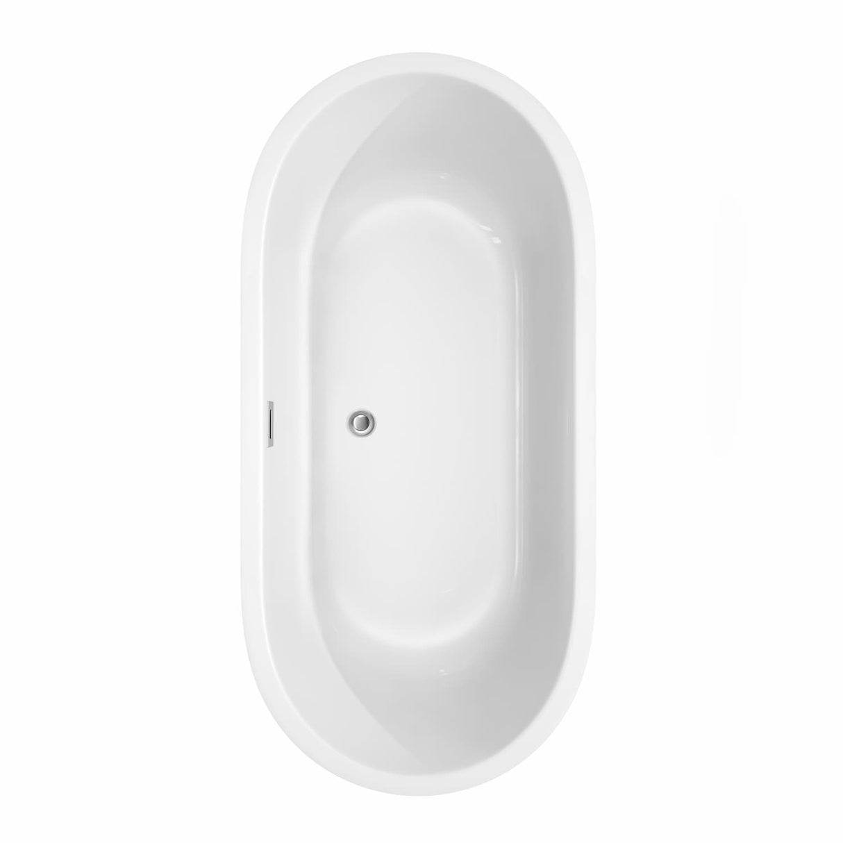Wyndham Collection Juliette 67-inch White Freestanding Soaking Bathtub